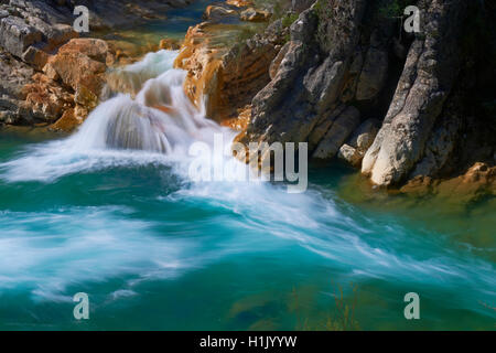 Rivière Borosa Sierra de Cazorla, Segura et Las Villas, Parc Naturel de la province de Jaén, Andalousie, Espagne Banque D'Images