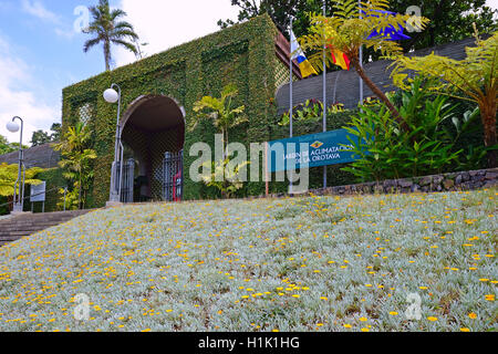 Eingang Botanischer Garten, Teneriffa Kanarische Inseln, Spanien Banque D'Images