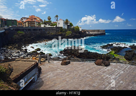 Uferpromenade, San Telmo, Puerto De La Cruz, Teneriffa, Kanaren Spanien, Banque D'Images