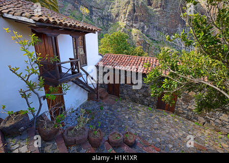 Bergdorf, Masca, Teno Gebirge, Teneriffa, Kanarische Inseln, Spanien Banque D'Images