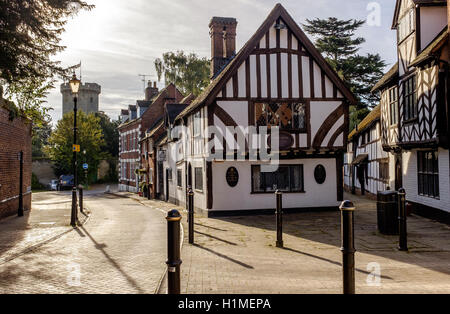 Le Thomas Oken Tea Rooms sur Castle Street, Warwick, Warwickshire, UK Banque D'Images