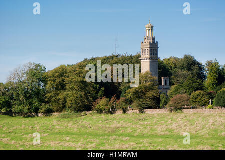 Beckford's Tower. L'architecture de style néo-classique de la folie sur Lansdown Hill surplombant la ville du patrimoine mondial de l'UNESCO de Bath UK Banque D'Images