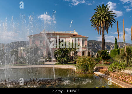 Villa Ephrussi de Rothschild, Saint Jean Cap Ferrat, France Banque D'Images