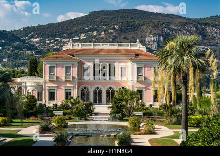 Villa Ephrussi de Rothschild, Saint Jean Cap Ferrat, France Banque D'Images