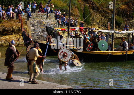 Festival Viking Holyhead, Bull Bay Anglesey Banque D'Images