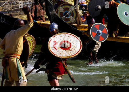 Festival Viking Holyhead, Bull Bay Anglesey Banque D'Images