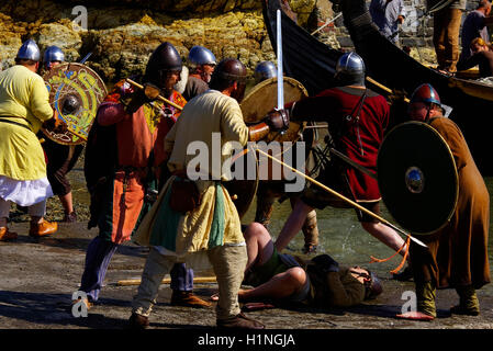 Festival Viking Holyhead, Bull Bay Anglesey Banque D'Images