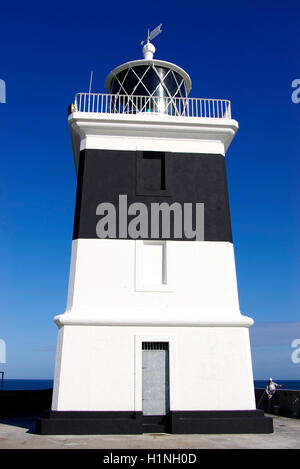 Phare de Holyhead Breakwater, Anglesey, pays de Galles du Nord, Royaume-Uni, Banque D'Images