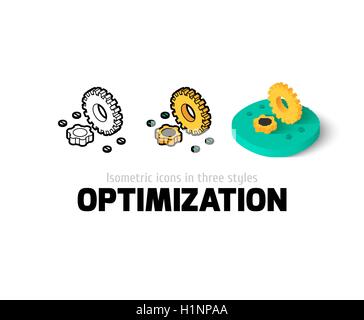 L'icône d'optimisation dans un style différent Illustration de Vecteur