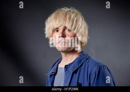 Timothy Burgess, la chanteuse britannique et ancien membre de The Charlatans, à l'Edinburgh International Book Festival. Edimbourg, Ecosse. 18 août 2016 Banque D'Images