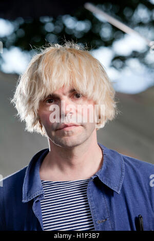 Timothy Burgess, la chanteuse britannique et ancien membre de The Charlatans, à l'Edinburgh International Book Festival. Edimbourg, Ecosse. 18 août 2016 Banque D'Images