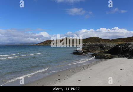 Plage de la reine bagh na doirlinne île de Gigha Ecosse 30 septembre 2016 Banque D'Images