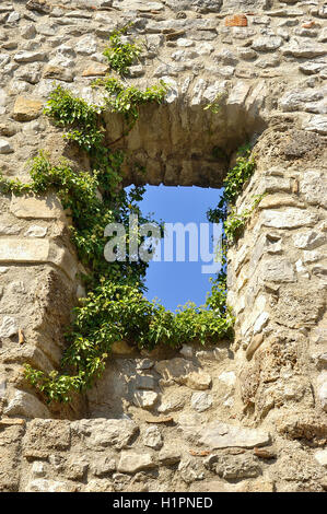 Château de Tornac dans la région française des Cévennes dans le département du Gard Banque D'Images