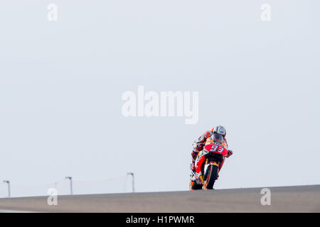 Salou, Espagne. 29Th Sep 2016. # 93 Marc Márquez (SPA) Repsol Honda Team pendant le MotoGP Grand Prix d'Aragon, Movistar. Crédit : Jose Breton/Pacific Press/Alamy Live News Banque D'Images