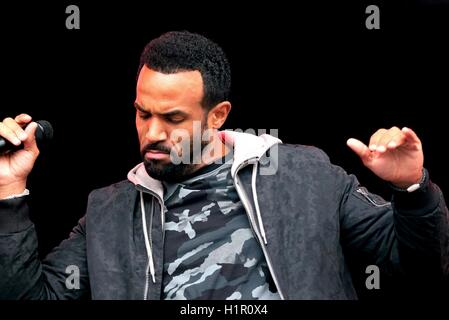 Bestival, Newport, Isle of Wight, 10 septembre 2016, au Royaume-Uni, British DJ Craig David effectue TS5 au Bestival live on stage Banque D'Images