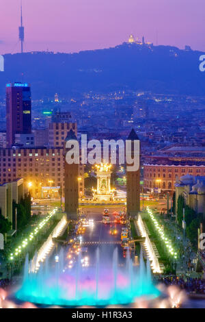 Plaza de España, Barcelone, Espagne Banque D'Images
