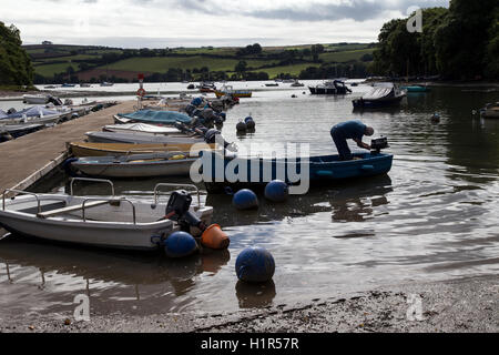 Le village de Stoke Gabriel est dans l'un des plus préservés certaines parties du sud du Devon. Il est situé sur les bords d'un petit ruisseau w Banque D'Images