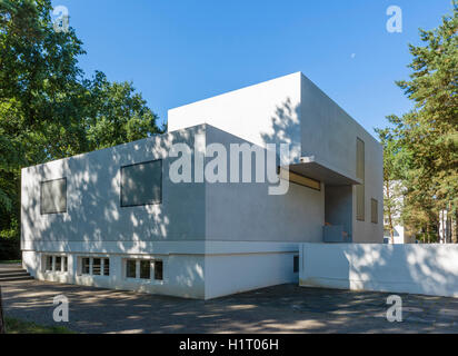 L'un des Meisterhauser au Bauhaus Dessau, Sachsen-Anhalt, Allemagne Banque D'Images