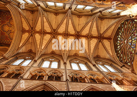 L'Angleterre, Londres, Westminster, l'abbaye de Westminster, vue intérieure Banque D'Images