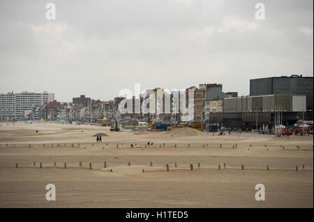 Plage de Dunkerque. France Banque D'Images