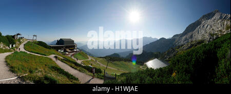 Les Alpes Allemagne Garmisch Partenkirchen Alpspitze Osterfelderkopf paysage de montagne Banque D'Images