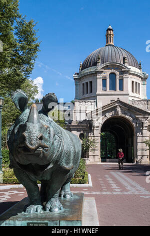 Astor Court, Centre du Zoo au zoo du Bronx, Wildlife Conservation Society, Parc Bronx, Bronx, NYC Banque D'Images