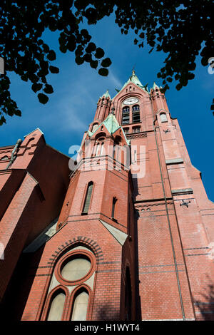 La Norvège, Bergen, ville du patrimoine mondial de l'UNECSO. St John's Church aka Johanneskirken. Banque D'Images