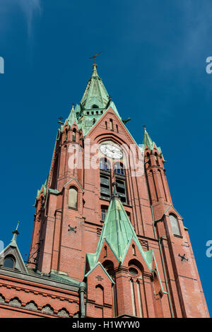 La Norvège, Bergen, ville du patrimoine mondial de l'UNECSO. St John's Church aka Johanneskirken. Banque D'Images