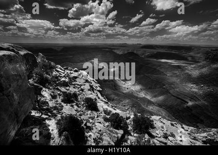 Muley Point donnent sur près de Mexican Hat Utah United States Banque D'Images