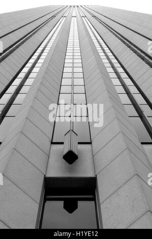 L'Aon Center à Chicago, IL, le troisième plus haut édifice de la ville. Banque D'Images