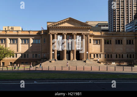 La grande entrée à l'aile de Mitchell partie de la bibliothèque d'état de l'Australie Sydney NSW Banque D'Images