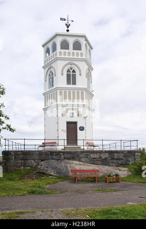 L'EUROPE, LA NORVÈGE, Møre og omsdal, comté, district de Nordmøre Kristiansund[krɪstjɑnˈsʉn], Varden Watch Tower, 1742 Banque D'Images