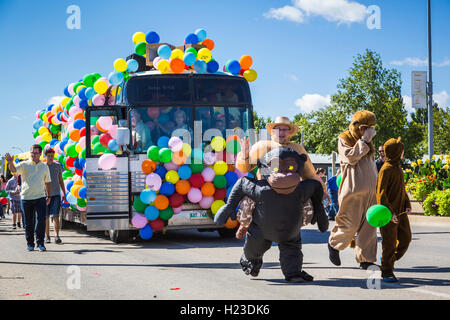 Le festival des récoltes 2016 street parade à Winkler, au Manitoba, Canada. Banque D'Images