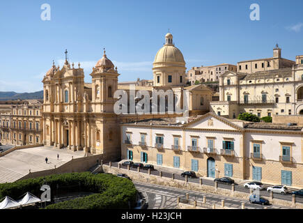 La Cathédrale de Noto, Noto, Sicile, Italie Banque D'Images