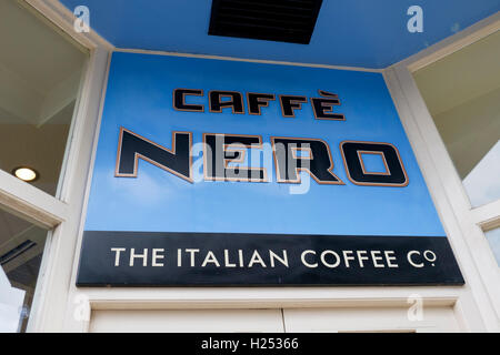 Caffe Nero signe Banque D'Images