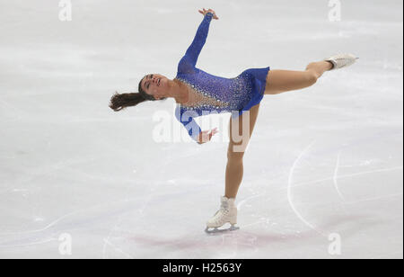 Oberstdorf, Allemagne. Sep 24, 2016. Gabrielle Daleman patins du Canada en nage libre à la 48e Trophée Nebelhorn à Oberstdorf, Allemagne, 24 septembre 2016. Photo : Karl Josef OPIM/dpa/Alamy Live News Banque D'Images