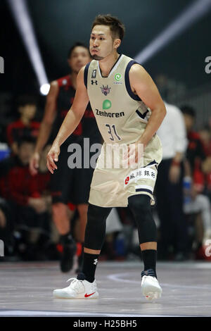 Gymnase st Yoyogi, Tokyo, Japon. 29Th Sep 2016. Shuhei Kitagawa (Golden Kings), le 23 septembre 2016 - Basket-ball : Première Division 2016-2017 B.LEAGUE match entre Alvark Tokyo 74-53 Ryuku rois d'or au 1er Gymnase de Yoyogi, Tokyo, Japon. © Yusuke Nakanishi/AFLO SPORT/Alamy Live News Banque D'Images