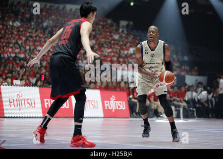 Gymnase st Yoyogi, Tokyo, Japon. 29Th Sep 2016. Anthony McHenry (Golden Kings), le 23 septembre 2016 - Basket-ball : Première Division 2016-2017 B.LEAGUE match entre Alvark Tokyo 74-53 Ryuku rois d'or au 1er Gymnase de Yoyogi, Tokyo, Japon. © Yusuke Nakanishi/AFLO SPORT/Alamy Live News Banque D'Images