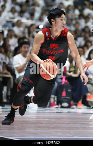 Gymnase st Yoyogi, Tokyo, Japon. 29Th Sep 2016. Daiki Tanaka (Alvark), le 23 septembre 2016 - Basket-ball : Première Division 2016-2017 B.LEAGUE match entre Alvark Tokyo 74-53 Ryuku rois d'or au 1er Gymnase de Yoyogi, Tokyo, Japon. © Yusuke Nakanishi/AFLO SPORT/Alamy Live News Banque D'Images