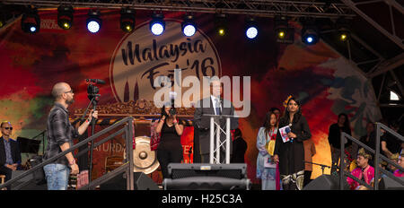 Londres, Royaume-Uni. 24 septembre 2016, Discours à la Malaisie Fest Crédit : Kamil Mielczarek/Alamy Live News Banque D'Images