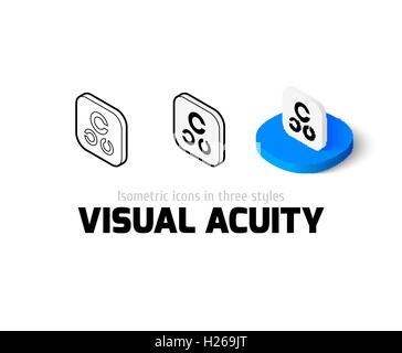 L'icône d'acuité visuelle dans un style différent Illustration de Vecteur