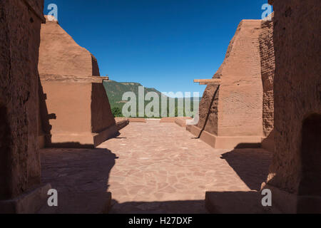 Pecos, Nouveau Mexique - l'Eglise espagnole à Pecos National Historical Park. Banque D'Images