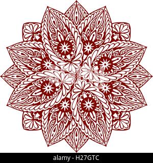 Mandala. Ornement floral ethnique décoratif. Vector illustration Illustration de Vecteur