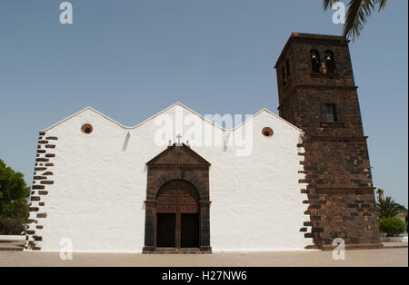 Fuerteventura : l'église Notre Dame de La Candelaria à La Oliva Banque D'Images