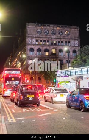 Britannia Hotel, anciennement entrepôt textile Watts, 1851-1856 par Travis & Magnall, Portland Street, Manchester, Angleterre Banque D'Images