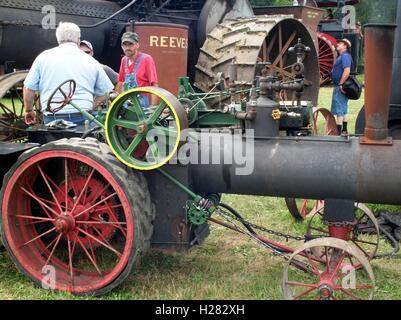 Tracteur à vapeur Reunion Banque D'Images