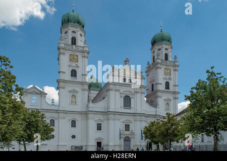 La Cathédrale St Stephan, Passau, Bavière, Allemagne Banque D'Images