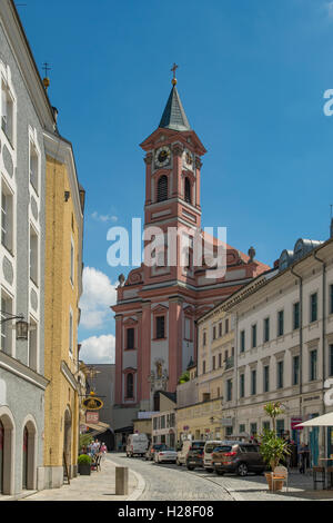 L'église St Paul, Passau, Bavière, Allemagne Banque D'Images