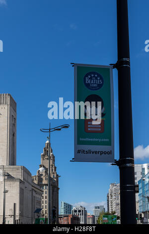 Le Beatles Story annonce, Liverpool, Royaume-Uni Banque D'Images