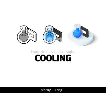 L'icône de refroidissement dans un style différent Illustration de Vecteur